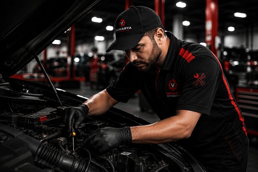 Sawariya Automobile technician at work